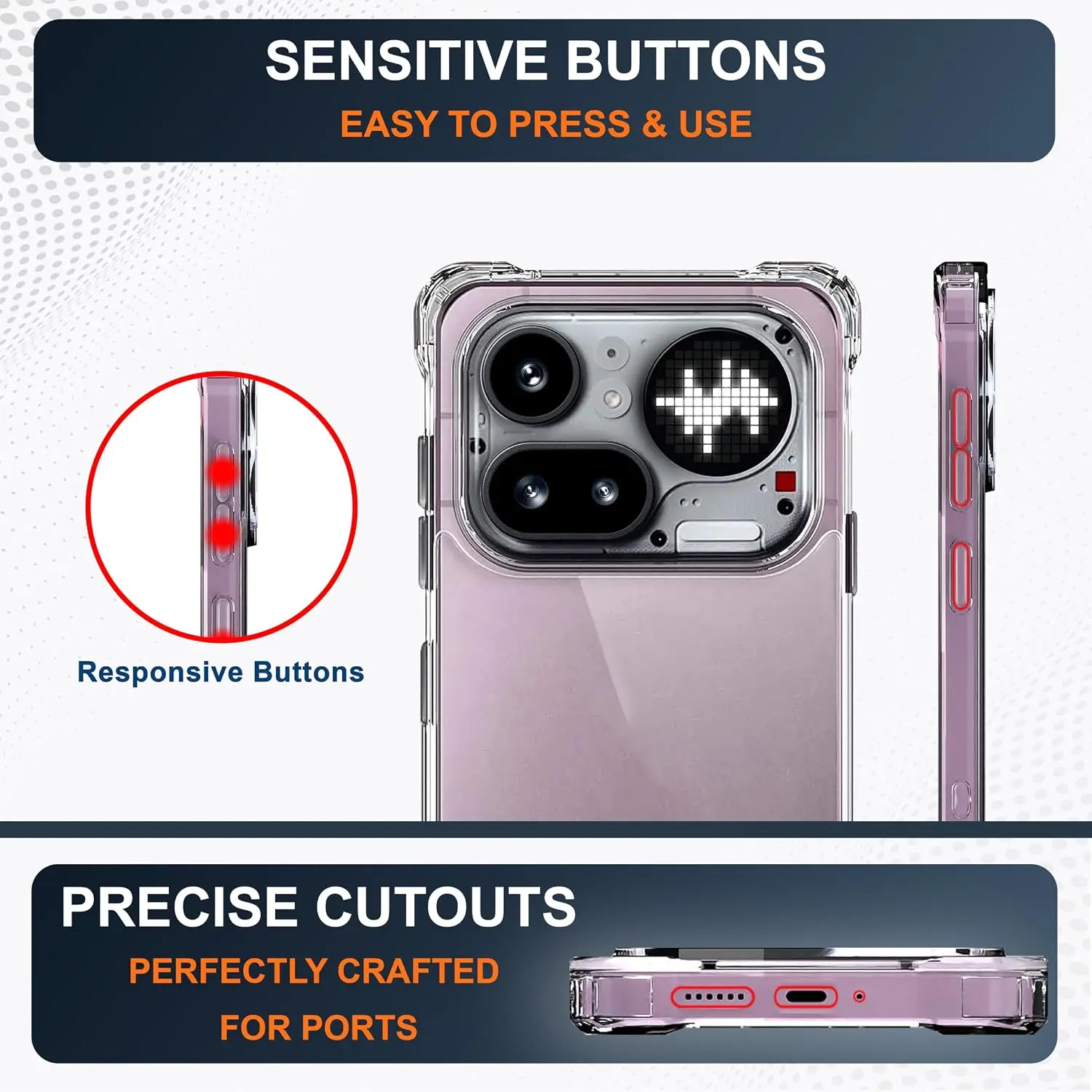 Nothing Phone (4a) Pro Hoesje Schokbestendig en Dun TPU Back Cover Transparant afbeelding 8