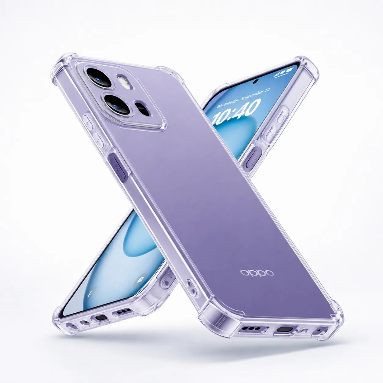 Oppo A6X Hoesje Schokbestendig en Dun TPU Back Cover Transparant afbeelding 1