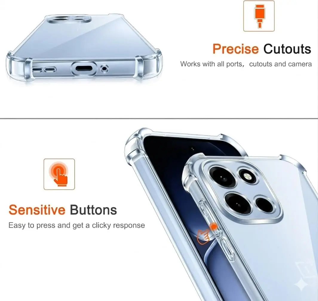 OnePlus Nord 6 Hoesje Schokbestendig en Dun TPU Back Cover Transparant afbeelding 7