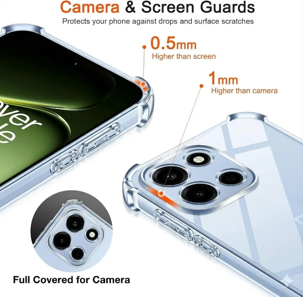 OnePlus Nord 6 Hoesje Schokbestendig en Dun TPU Back Cover Transparant afbeelding 5