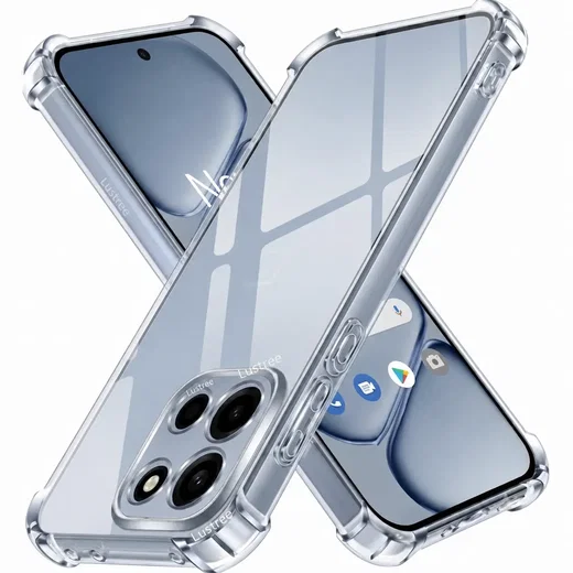 OnePlus Nord 6 Hoesje Schokbestendig en Dun TPU Back Cover Transparant afbeelding 1