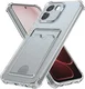 Oppo A6x Hoesje Dun TPU met Pasjeshouder Back Cover Transparant afbeelding 2