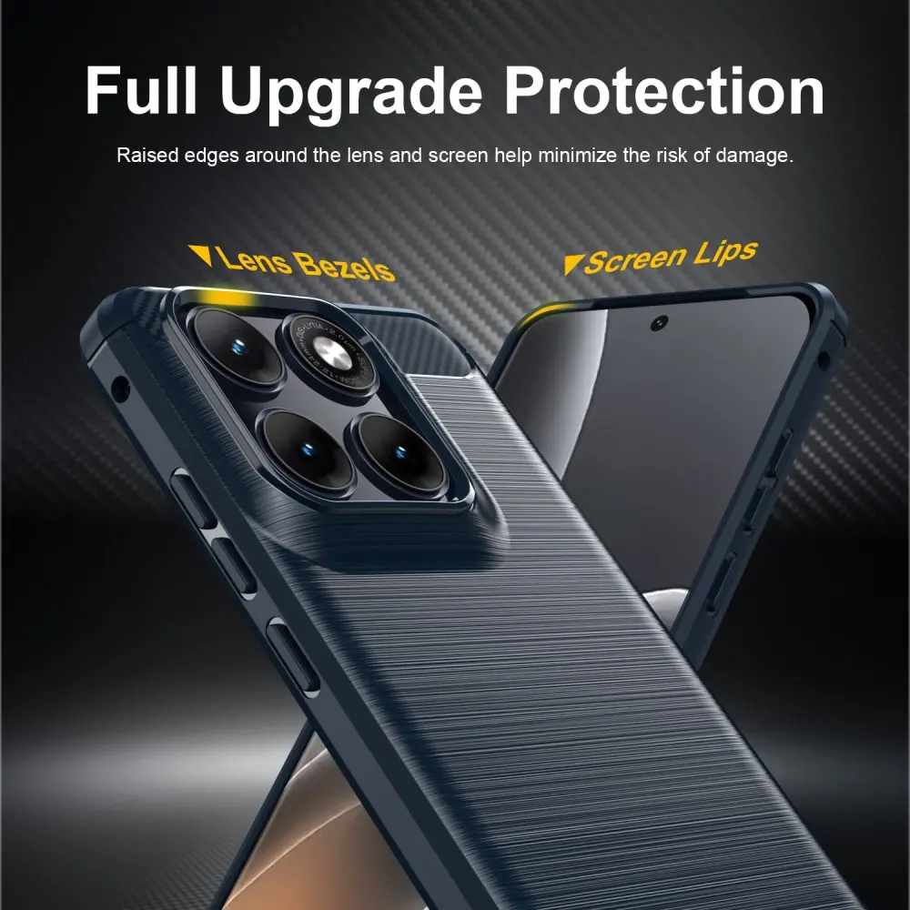 Motorola Edge 70 Fusion Hoesje Geborsteld TPU Flexibele Back Cover Blauw afbeelding 6