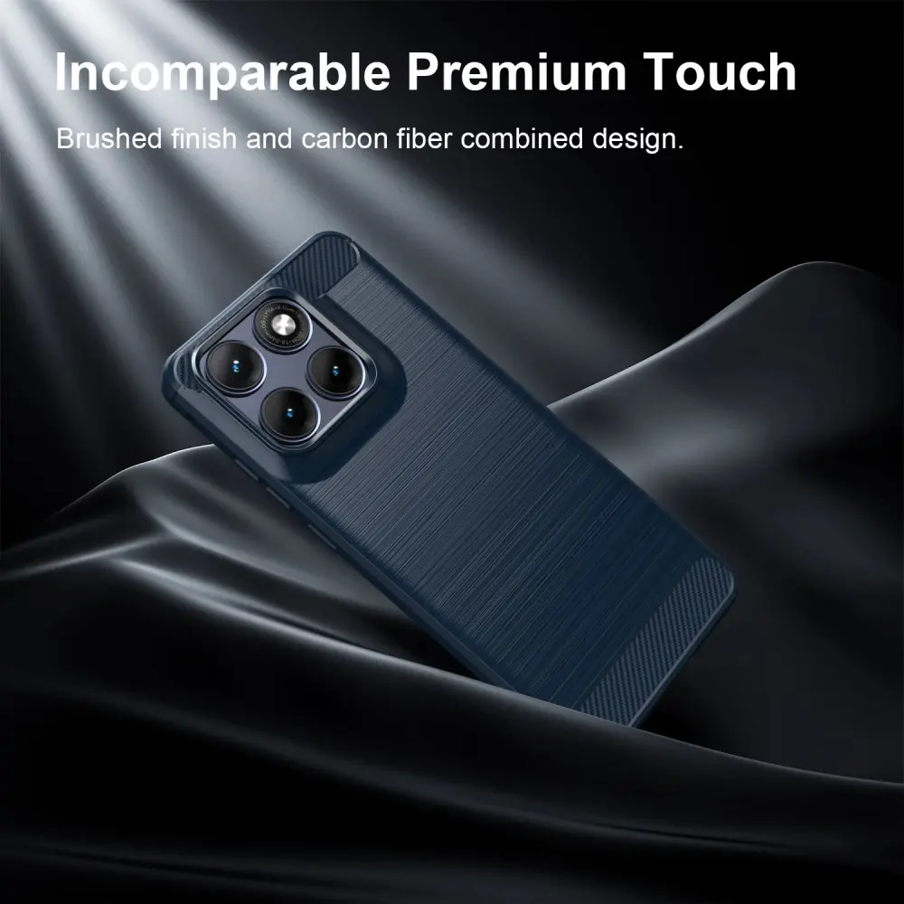 Motorola Edge 70 Fusion Hoesje Geborsteld TPU Flexibele Back Cover Blauw afbeelding 12