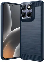 Motorola Edge 70 Fusion Hoesje Geborsteld TPU Flexibele Back Cover Blauw afbeelding