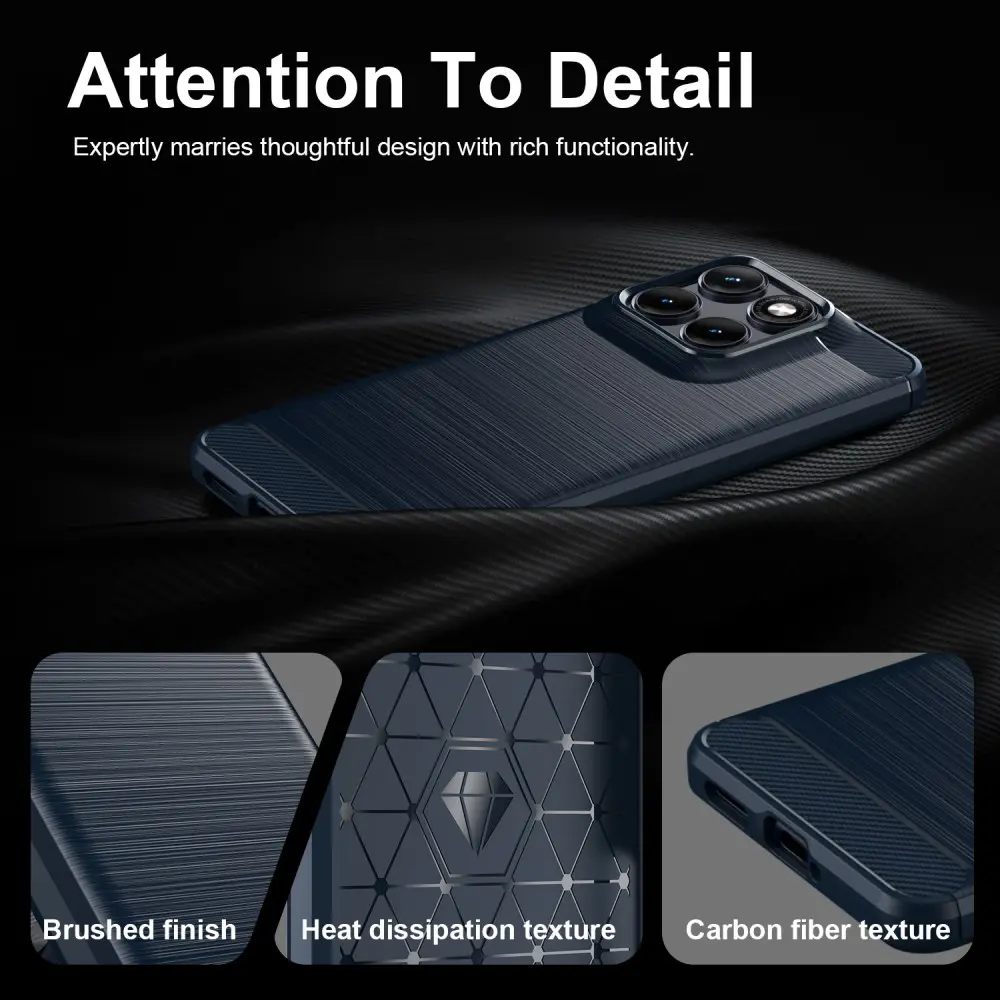 Motorola Edge 70 Fusion Hoesje Geborsteld TPU Flexibele Back Cover Blauw afbeelding 11