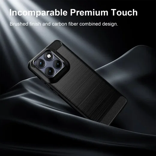 Motorola Edge 70 Fusion Hoesje Geborsteld TPU Flexibele Back Cover Zwart afbeelding 12