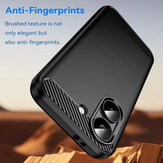 Xiaomi Poco X8 Pro Hoesje Geborsteld TPU Flexibele Back Cover Zwart afbeelding 2