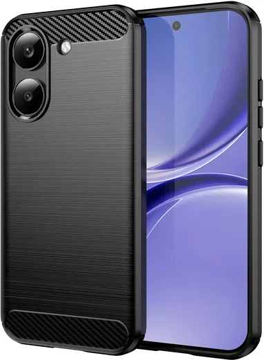 Xiaomi Poco X8 Pro Hoesje Geborsteld TPU Flexibele Back Cover Zwart afbeelding 1