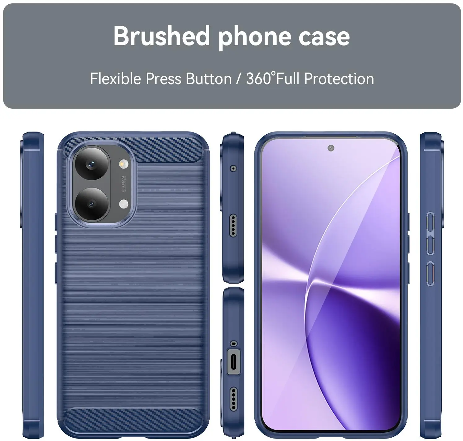 Xiaomi Poco X8 Pro Hoesje Geborsteld TPU Flexibele Back Cover Blauw afbeelding 8