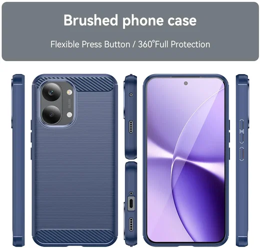 Xiaomi Poco X8 Pro Hoesje Geborsteld TPU Flexibele Back Cover Blauw afbeelding 8