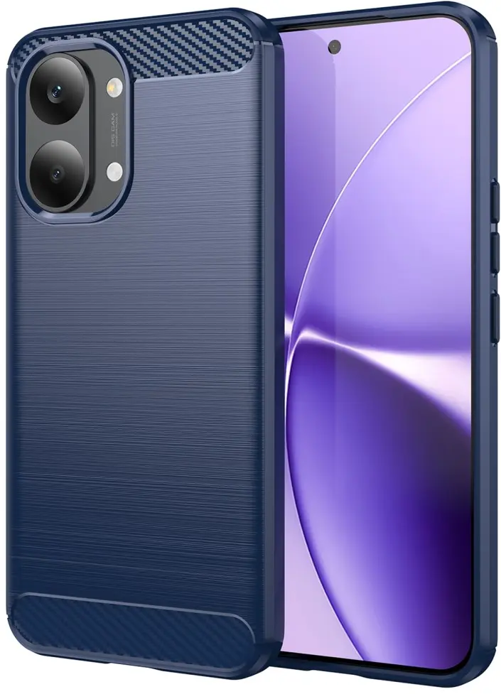 Xiaomi Poco X8 Pro Max Hoesje Geborsteld TPU Flexibele Back Cover Blauw afbeelding 1