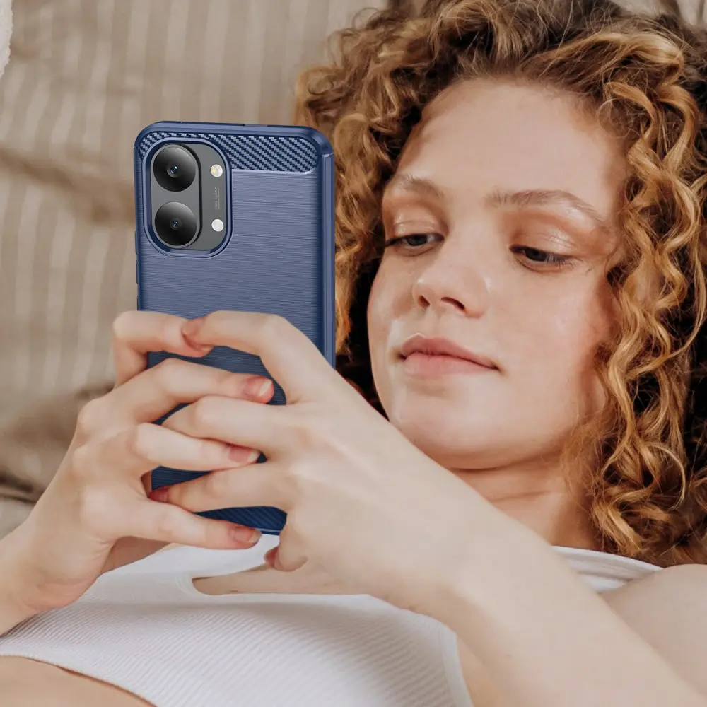 Xiaomi Poco X8 Pro Max Hoesje Geborsteld TPU Flexibele Back Cover Blauw afbeelding 11