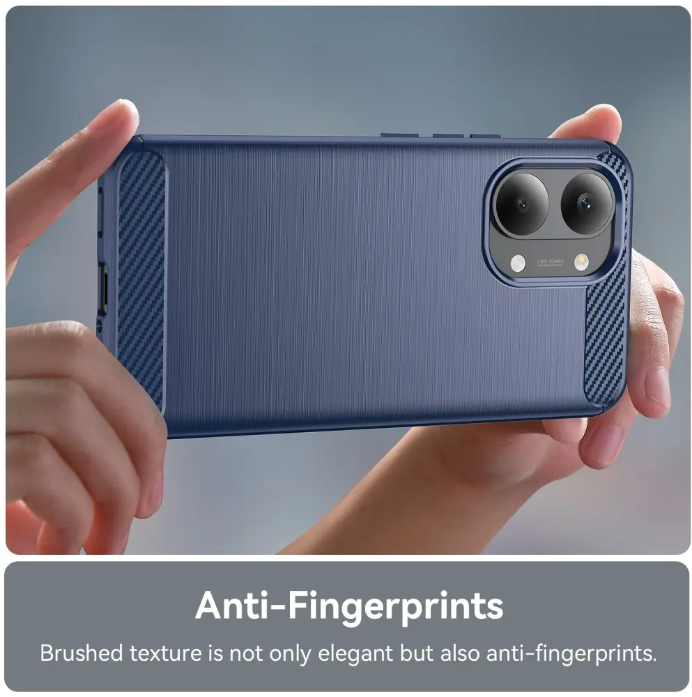 Xiaomi Poco X8 Pro Max Hoesje Geborsteld TPU Flexibele Back Cover Blauw afbeelding 9