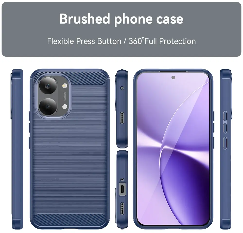 Xiaomi Poco X8 Pro Max Hoesje Geborsteld TPU Flexibele Back Cover Blauw afbeelding 5