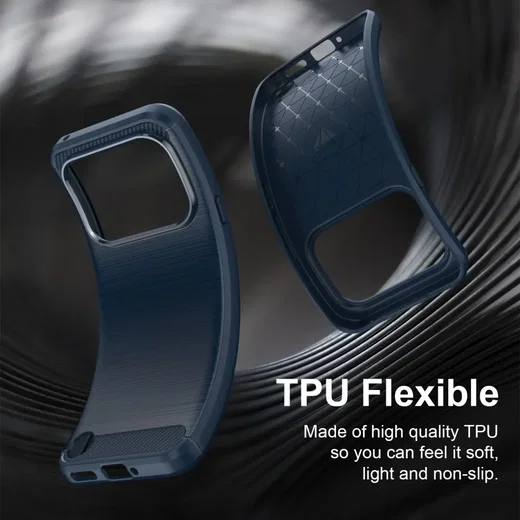 Nothing Phone (4a) Pro Hoesje Geborsteld TPU Flexibele Back Cover Blauw afbeelding 6