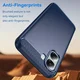 Oppo A6x Hoesje Geborsteld TPU Flexibele Back Cover Blauw afbeelding 2