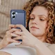 Oppo A6x Hoesje Geborsteld TPU Flexibele Back Cover Blauw afbeelding 7
