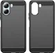 Oppo A6x Hoesje Geborsteld TPU Flexibele Back Cover Zwart afbeelding 8