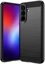 Samsung Galaxy A27 Hoesje Geborsteld TPU Flexibele Back Cover Zwart