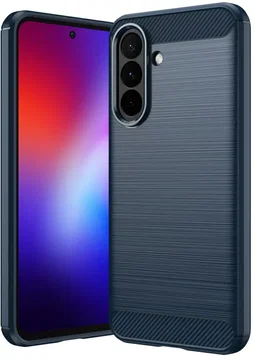Samsung Galaxy A27 Hoesje Geborsteld TPU Flexibele Back Cover Blauw