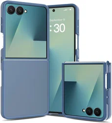 Samsung Galaxy Z Flip 8 Hoesje Back Cover Matte Blauw afbeelding