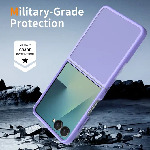 Samsung Galaxy Z Flip 8 Hoesje Back Cover Matte Paars afbeelding 5
