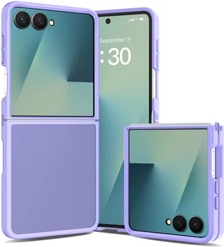 Samsung Galaxy Z Flip 8 Hoesje Back Cover Matte Paars
