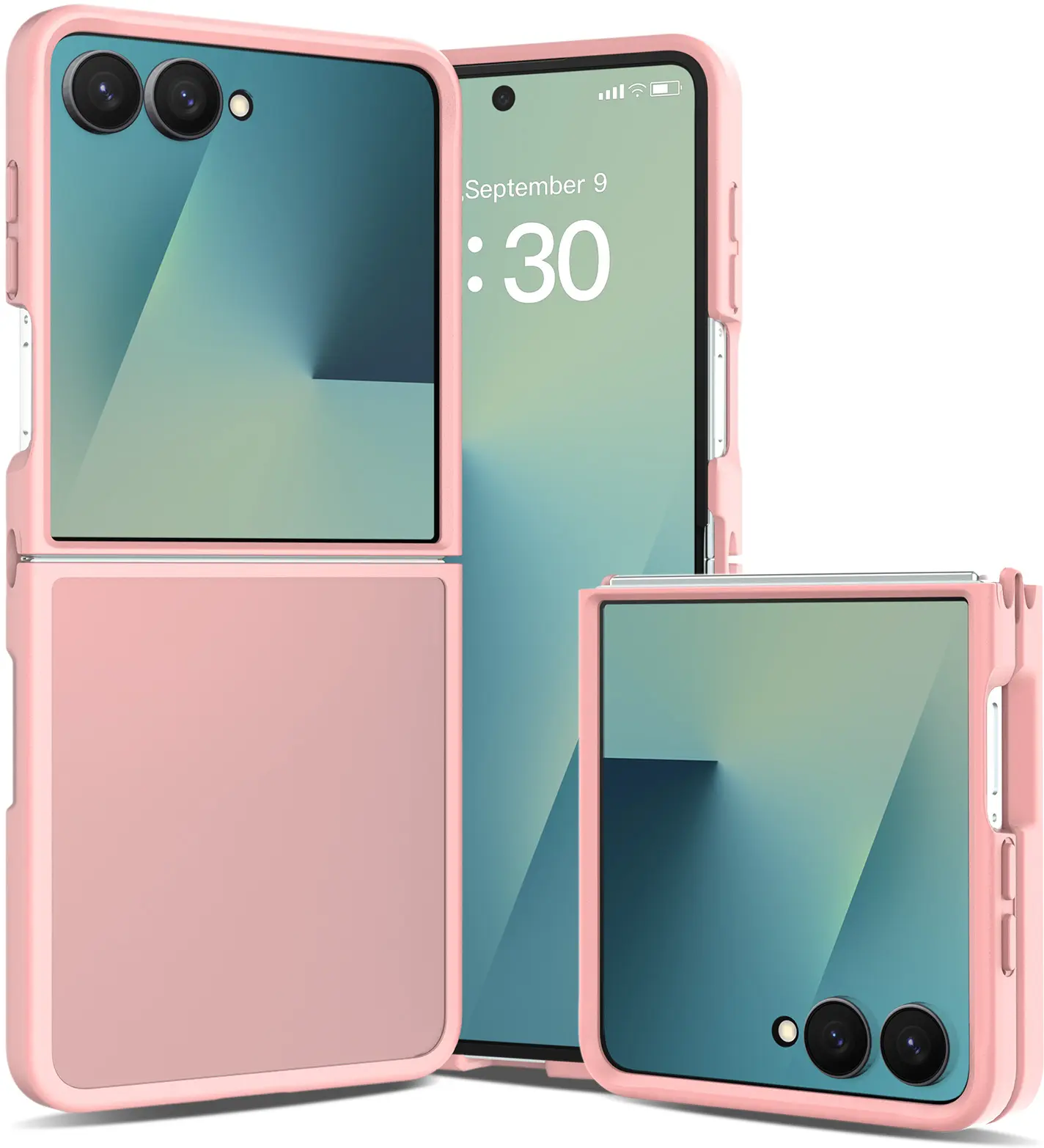 Samsung Galaxy Z Flip 8 Hoesje Back Cover Matte Roze afbeelding 1