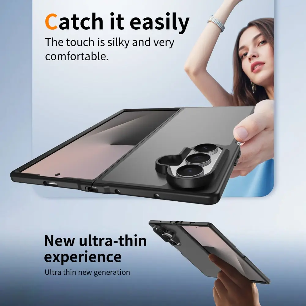 Samsung Galaxy Z Fold 8 Ultra Hoesje Back Cover Matte Zwart afbeelding 5