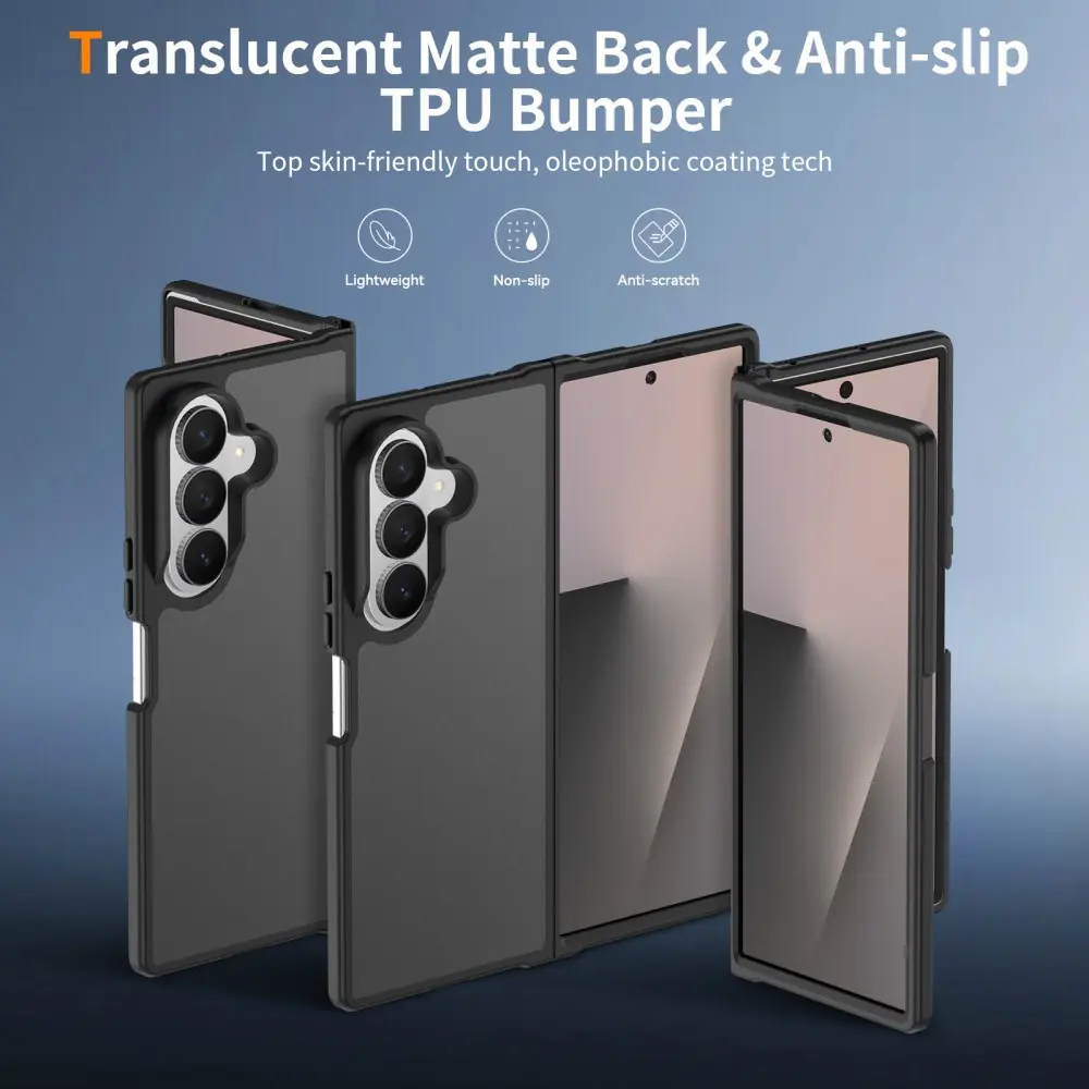 Samsung Galaxy Z Fold 8 Ultra Hoesje Back Cover Matte Zwart afbeelding 2
