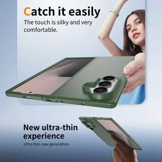 Samsung Galaxy Z Fold 8 Ultra Hoesje Back Cover Matte Groen afbeelding 5