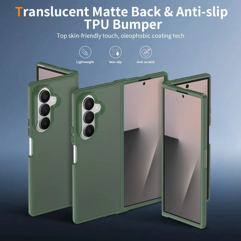 Samsung Galaxy Z Fold 8 Ultra Hoesje Back Cover Matte Groen afbeelding 2