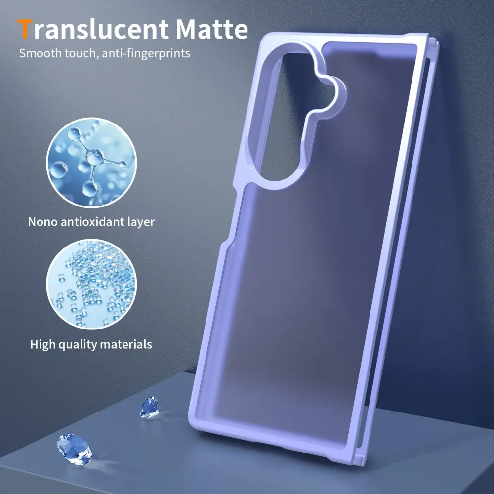 Samsung Galaxy Z Fold 8 Ultra Hoesje Back Cover Matte Paars afbeelding 4