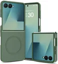 Samsung Galaxy Z Flip 8 Hybrid Hoesje met MagSafe Back Cover Matte Groen