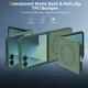 Samsung Galaxy Z Flip 8 Hybrid Hoesje met MagSafe Back Cover Matte Groen afbeelding 2
