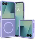Samsung Galaxy Z Flip 8 Hybrid Hoesje met MagSafe Back Cover Matte Paars