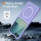 Samsung Galaxy Z Flip 8 Hybrid Hoesje met MagSafe Back Cover Matte Paars afbeelding 6