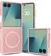 Samsung Galaxy Z Flip 8 Hybrid Hoesje met MagSafe Back Cover Matte Roze