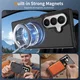 Samsung Galaxy Z Fold 8 Ultra Hybrid Hoesje met MagSafe Back Cover Matte Zwart afbeelding 7