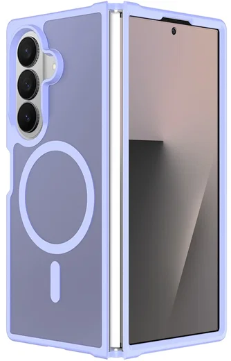 Samsung Galaxy Z Fold 8 Ultra Hybrid Hoesje met MagSafe Back Cover Matte Paars afbeelding 1