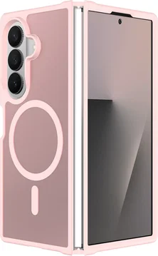 Samsung Galaxy Z Fold 8 Ultra Hybrid Hoesje met MagSafe Back Cover Matte Roze