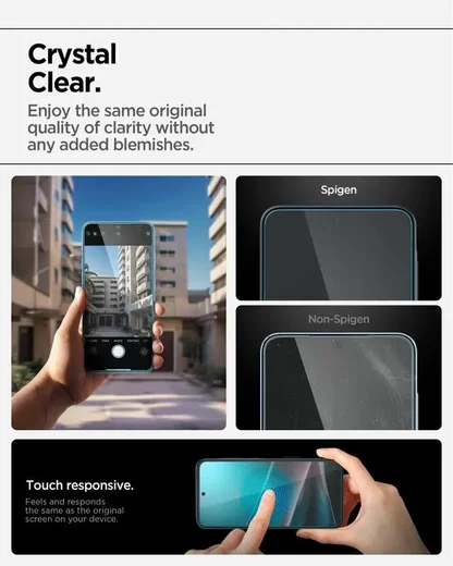 Spigen EZ Fit GLAS.tR Samsung A37 / A36 Screen Protector Transparant (1-Pack) afbeelding 3