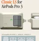 Spigen Classic LS AirPods Pro 3 (2025) Hoesje Schokbestendig met Koord Beige afbeelding 3