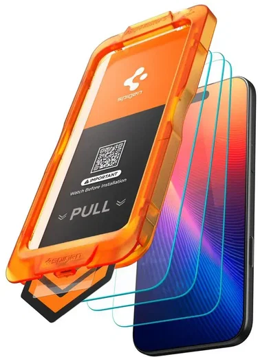 Spigen AlignMaster iPhone 17 Pro Max Screen Protector Tempered Glass (3-Pack) afbeelding 2