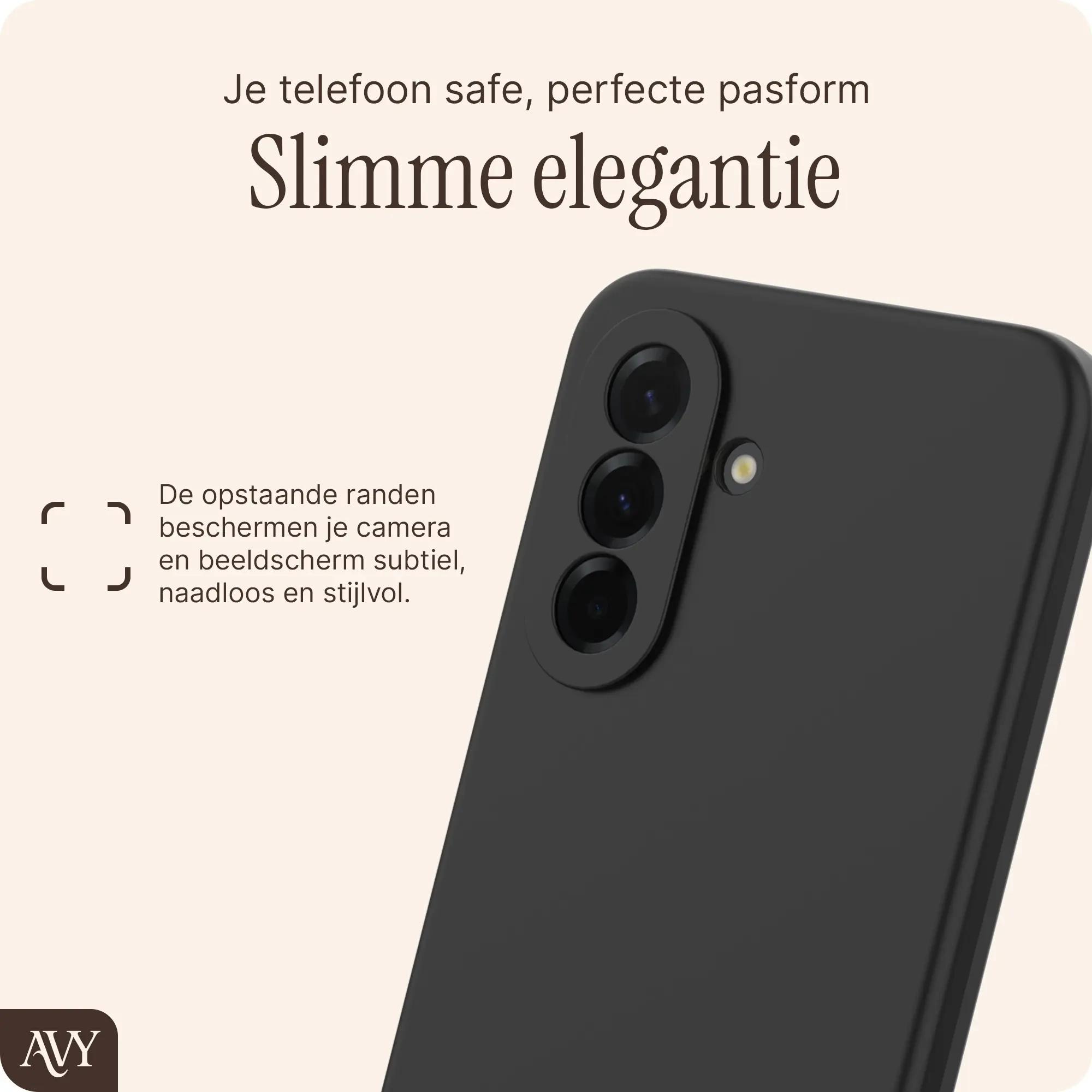 AVY Samsung Galaxy A37 Hoesje Liquid Silicone met MagSafe Zwart afbeelding 8