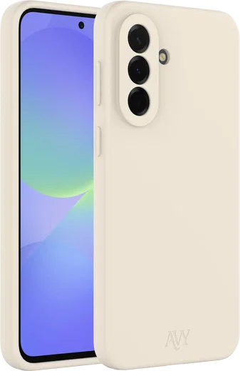 AVY Samsung Galaxy A37 Hoesje Liquid Silicone met MagSafe Beige afbeelding 10