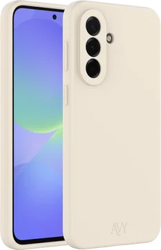 AVY Samsung Galaxy A37 Hoesje Liquid Silicone met MagSafe Beige