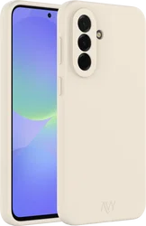 AVY Samsung Galaxy A37 Hoesje Liquid Silicone met MagSafe Beige afbeelding