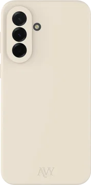 AVY Samsung Galaxy A37 Hoesje Liquid Silicone met MagSafe Beige